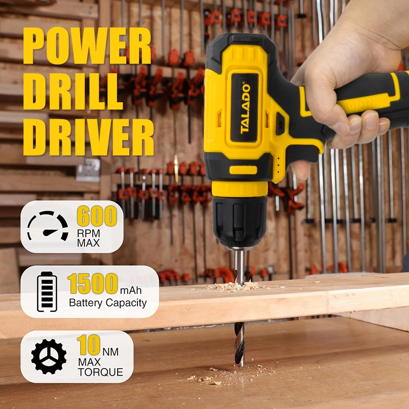 8V Mini Cordless Broca Type C Carga R&aacute;pida Pot&ecirc;ncia Dom&eacute;stica Broca