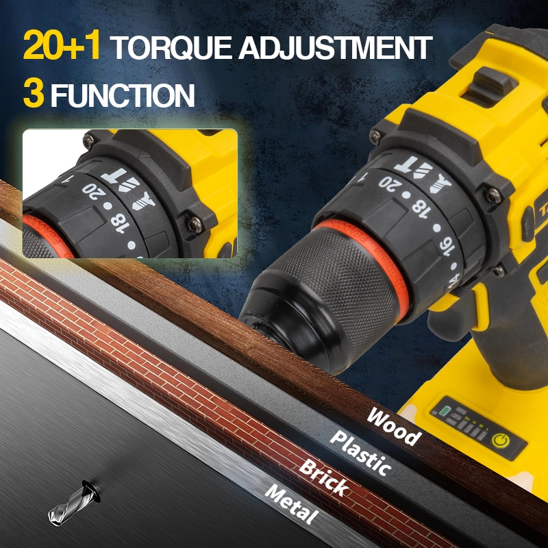 Furadeira sem fio, 21v, 35n.m, alto torque, bateria intercambi&aacute;vel, furadeira para reparo e renova&ccedil;&atilde;o di&aacute;rios